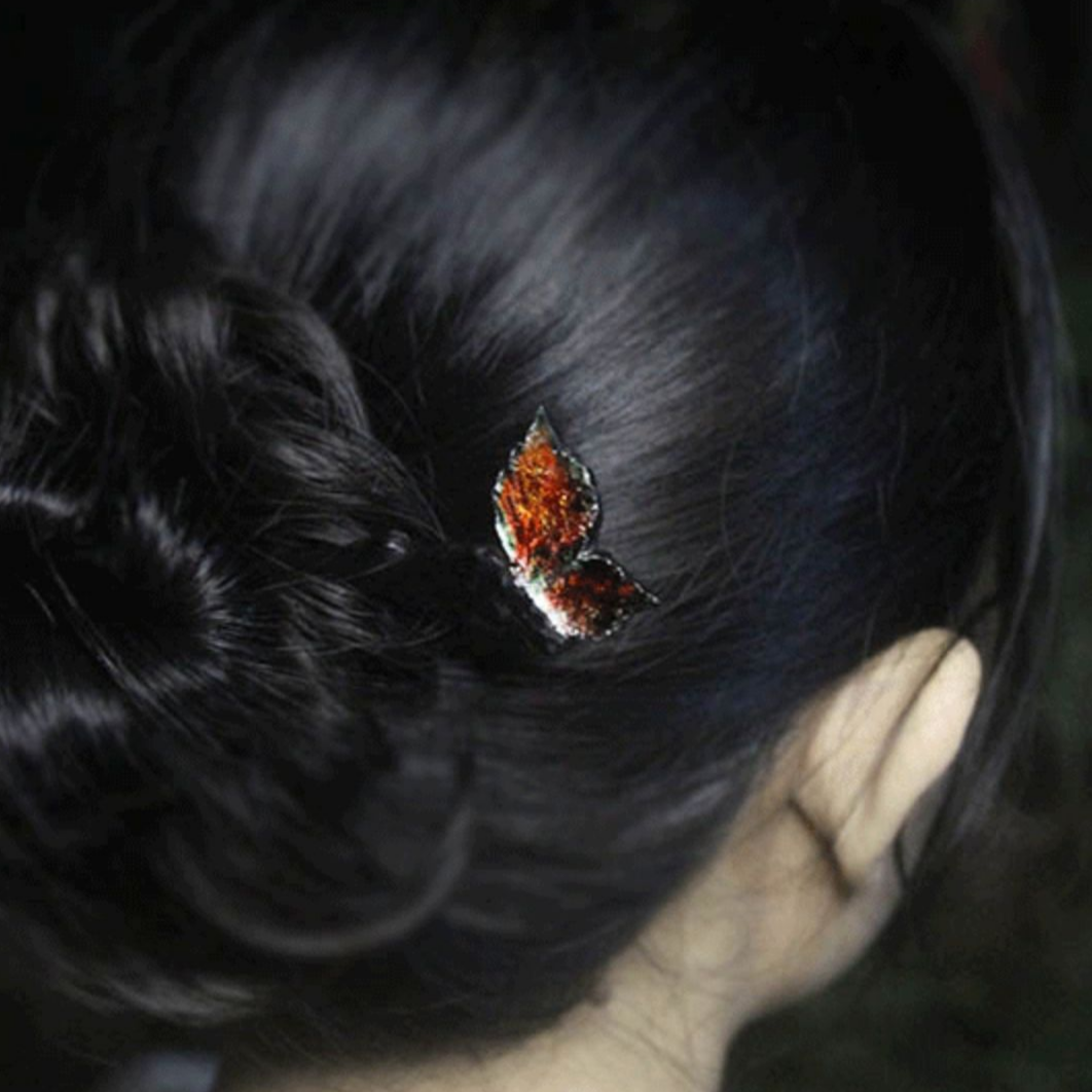 Handcrafted Butterfly Wooden Hair Stick